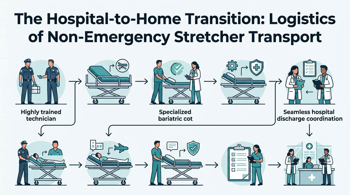 Hospital-to-Home Stretcher Transport Logistics in Florida