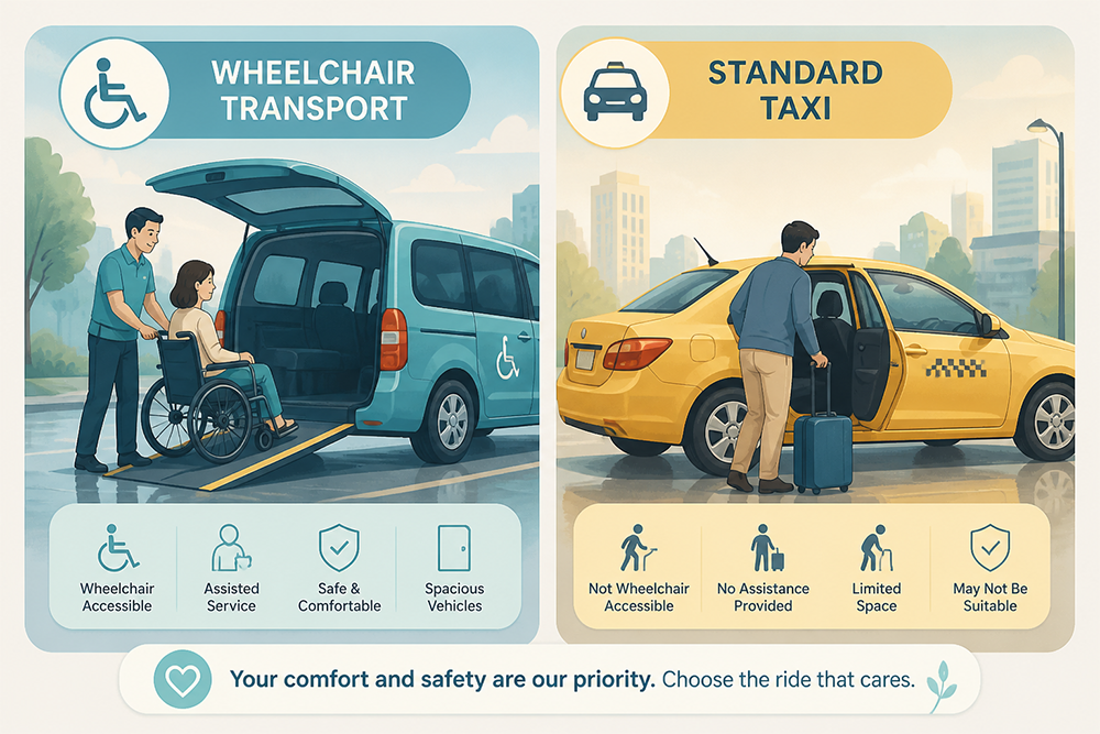 ADA Wheelchair Transport vs Standard Taxi Explained