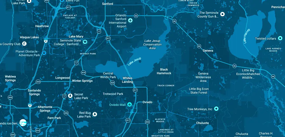 Seminole County Area Map